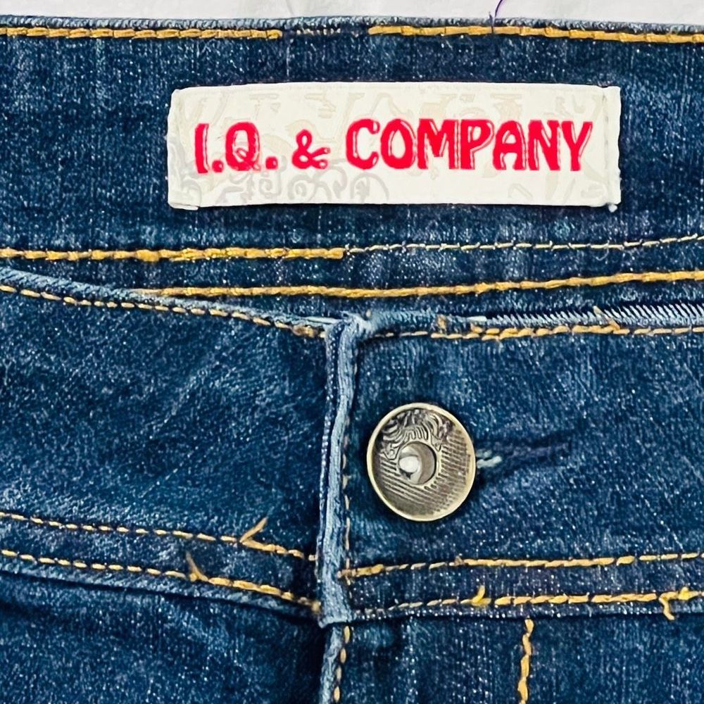 Sexy Embroidered Pocket Distressed Southwestern Stretch Dark Wash Jeans Size 12 - Picture 7 of 12